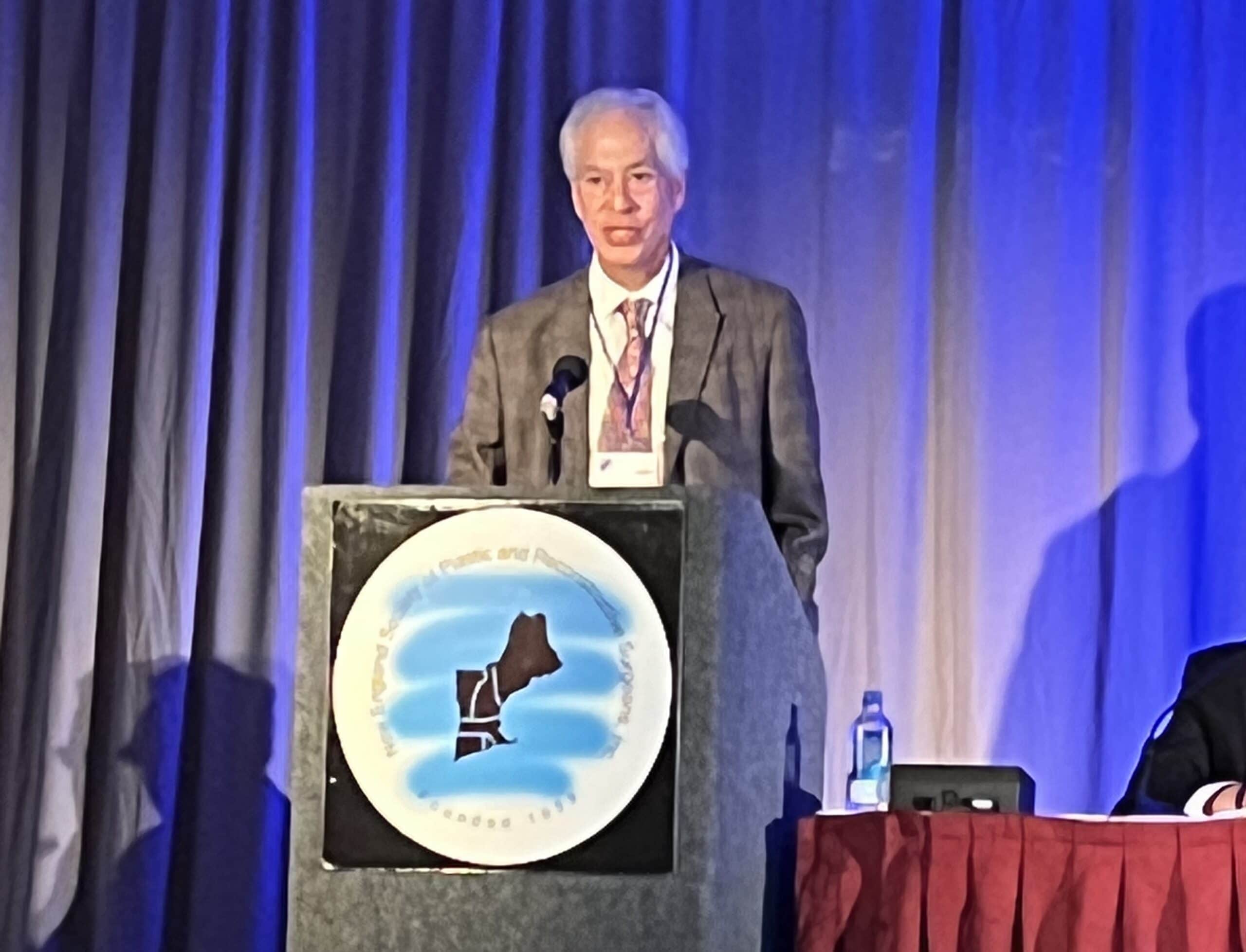 Dr. Gray speaks on breast reduction with liposuction at the 62nd Annual Meeting of the New England Society of Plastic Surgeons held at the Wentworth Hotel, New Castle, New Hampshire
